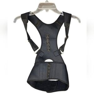 Black Adjustable Posture Corrector Back Brace Size S